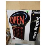 NEW "OPEN" SIGN