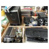 GROUP OF ASSTD ELECTRONICS, SPEAKERS, KEYBOARDS,