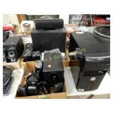 GROUP OF ASSTD SPEAKERS, ELECTRONICS, ETC