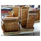 GROUP OF ASSTD WOODEN DISPLAY RACKS