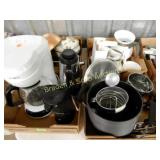 GROUP OF 4 BOXES OF ASSTD KITCHEN ITEMS