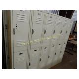 GROUP OF 3  -  66" X 72" SCHOOL LOCKERS