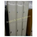 GROUP OF 3  -  78" X 36" SCHOOL LOCKERS