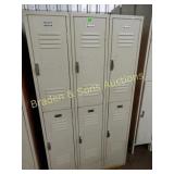 GROUP OF 3  -  66" X 36" SCHOOL LOCKERS