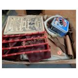 BOX OF ASSTD LEATHER SCRAPS