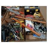 GROUP OF 4 BOXES OF ASSTD TOOLS, ETC