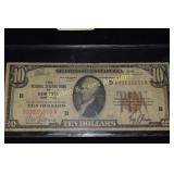 US SERIES 1929  $10 NATIONAL CURRENCY NOTE FROM