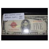 US SERIES 1928-C  $5 CURRENCY NOTE
