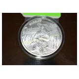 ONE OZ SILVER ROUND FEATURING WESTERN SHERIFF