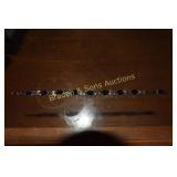 LADIES STERLING SILVER AND BLUE AMETHYST