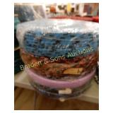 GROUP OF 8 ROLLS OF NYLON BRAIDED BELTING