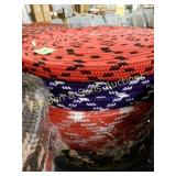 GROUP OF 8 ROLLS OF NYLON BRAIDED BELTING