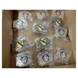 GROUP OF 12 NEW MILITARY BELT BUCKLES