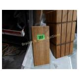 GROUP OF 2 KNIFE WOODEN RACKS