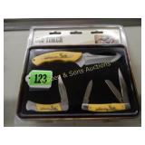 GROUP F 3 NEW OLD TIMER LTD EDITION KNIVES