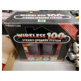 LIKE NEW WIRELESS STEREO SPEAKERS WITH BOX