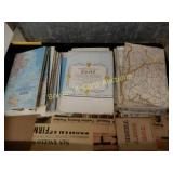 LARGE QTY OF VINTAGE MAPS FROM ALL OVER THE