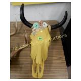 CUSTOM PAINTED BULL SKULL