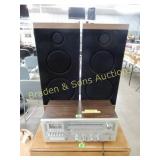 VINTAGE SOUND DESIGN STEREO WITH SPEAKERS