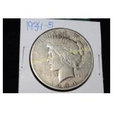 US 1934-S PEACE SILVER DOLLAR