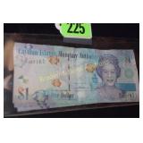 GROUP OF 3 CAYMAN ISLANDS $1.00 CURRENCY NOTES