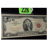 US SERIES 1963 $2.00 CURRENCY NOTE