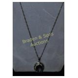 LADIES STERLING SILVER & GEMSTONE NECKLACE