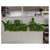 CONTEMPORARY 40" METAL "MARGARITAS" WALL SIGN