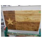 WOODEN 40" X 24" STATE OF TEXAS WALL DECORATION