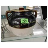 VINTAGE CROCK WITH LID