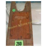 VINTAGE BOOT JACK ADVERTISING STRIKE IT RICH BOOTS