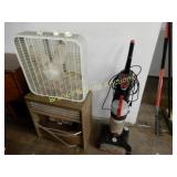 USED GAS HEATER, ELECTRIC FAN & VACUUM CLEANER