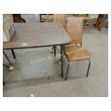 VINTAGE DINING TABLE WITH 4 CHAIRS