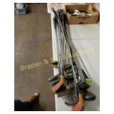 GROUP OF VINTGE GOLF CLUBS