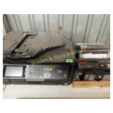 USED PRINTER & BOX OF INK CARTRIDGES