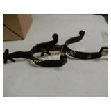 SINGLE MOUNTED GAL LEG WESTERN SPURS MADE BY CARL