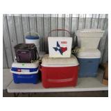 LARGE GROUP OF ASSTD USED COOLERS