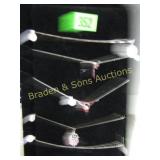 GROUP OF 6 LADIES STERLING SILVER NECKLACES