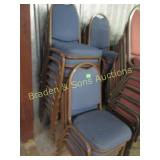 GROUP OF 14 STACKING CHAIRS