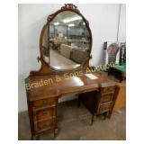 ANTIQUE DRESSER WITH MIRROR