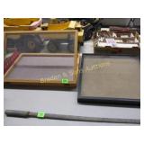 GROUP OF 2 TABLE TOP DISPLAY CASES