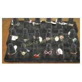 GROUP OF 18 STERLING SILVER RINGS