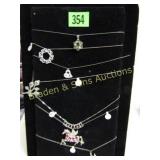 GROUP OF 6 LADIES STERLING SILVER NECKLACES
