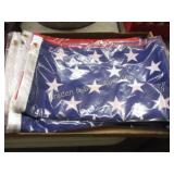 GROUP OF 5 NEW US FLAGS