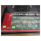 GROUP OF 4 VINTAGE OIL FIELD SIGNS
