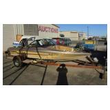 1982 EBB TIDE DYNA TRAK 162 OUTBOARD BOAT WITH 115