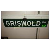 CONTEMPORARY GRISWOLD DR STREET SIGN