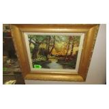 FRAMED 8" X 10" OIL ON CANVASE