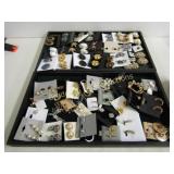 GROUP OF 2 TRAYS  OF ASSTD COSTUME JEWELRY