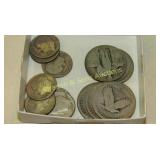 GROUP OF 12 U.S. SILVER COINS